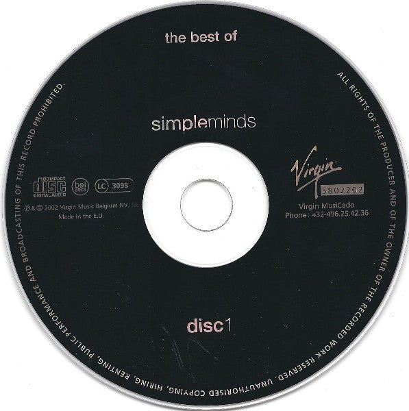 Simple Minds : The Best Of Simple Minds (Night Of The Proms Special Remastered Edition) (2xCD, Comp, RM)