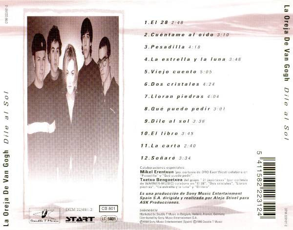 La Oreja De Van Gogh : Dile Al Sol (CD, Album)
