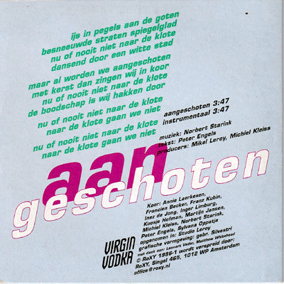 RoXY, Amsterdam : Aangeschoten (CD, Single, Promo)
