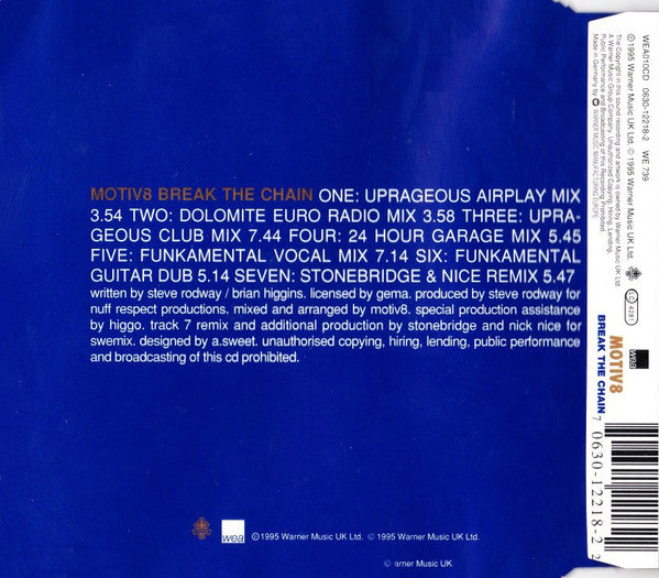 Motiv 8 : Break The Chain (CD, Single)