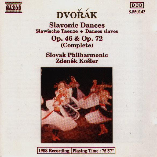 Antonín Dvořák, Slovak Philharmonic Orchestra / Zdeněk Košler : Slavonic Dances Op. 46 & Op. 72 (Complete) (CD, Album)