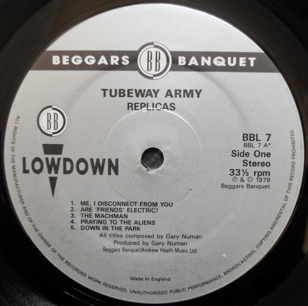 Tubeway Army : Replicas (LP, Album, RE)