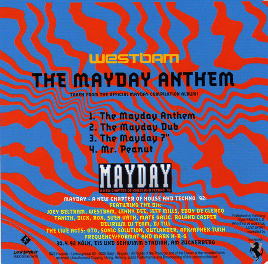 WestBam : The Mayday Anthem (CD, Maxi)
