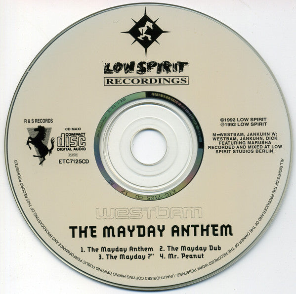 WestBam : The Mayday Anthem (CD, Maxi)
