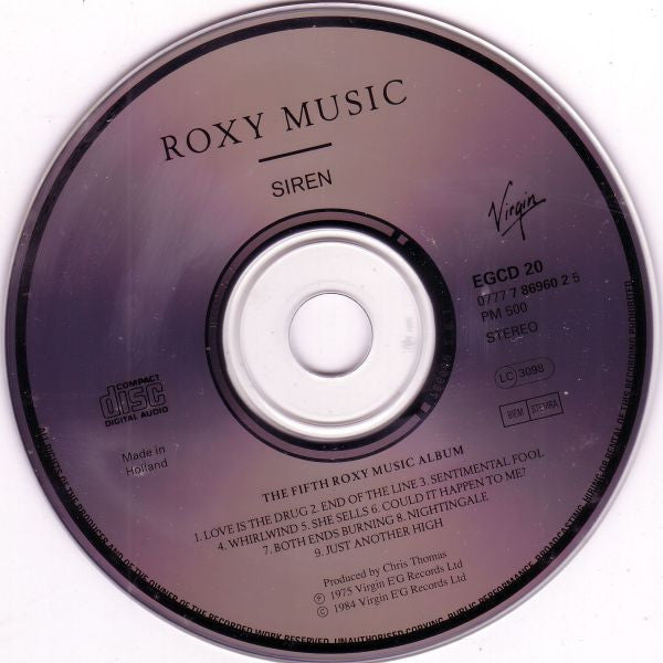 Roxy Music : Siren (CD, Album, RE)