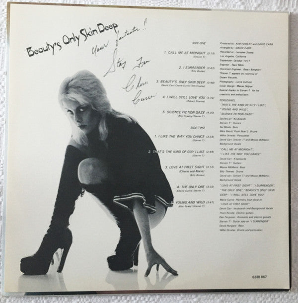 Cherie Currie : Beauty's Only Skin Deep (LP, Album)