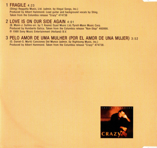Julio Iglesias : Fragile (CD, Maxi)