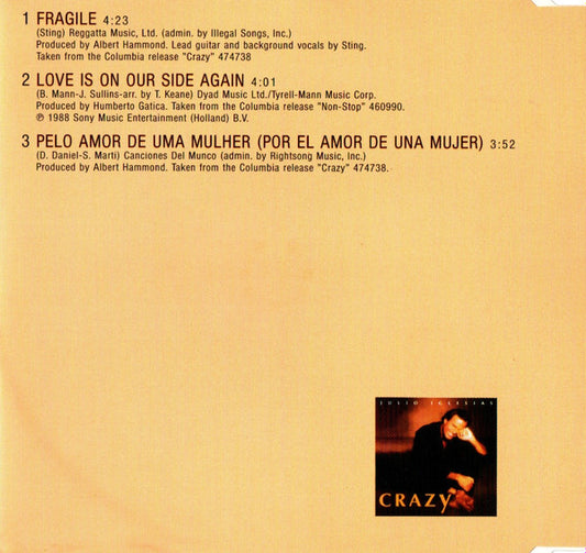 Julio Iglesias : Fragile (CD, Maxi)