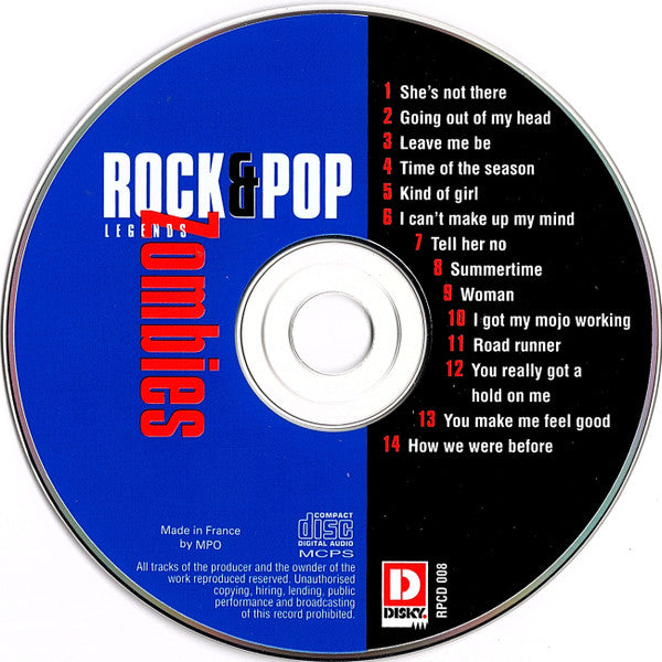 The Zombies : Rock & Pop Legends (CD, Comp)