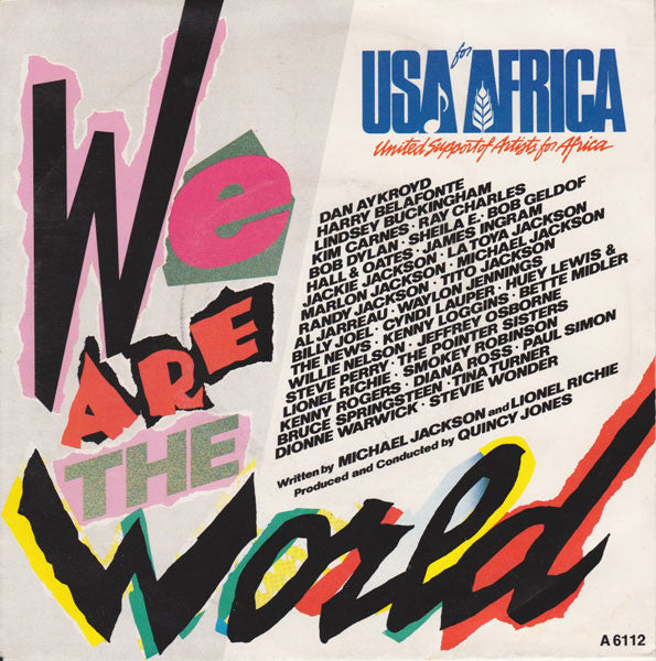 USA For Africa : We Are The World (7", Single, Sol)