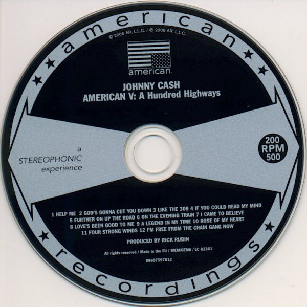 Johnny Cash : American V: A Hundred Highways (CD, Album, RE)