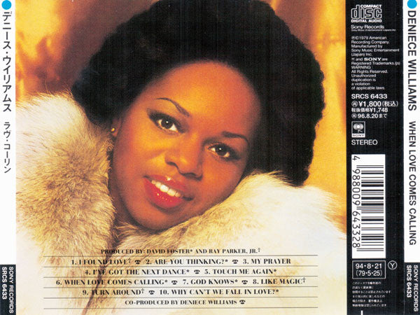 Deniece Williams : When Love Comes Calling (CD, Album)