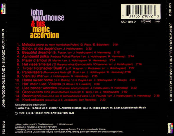 John Woodhouse : John Woodhouse & His Magic Accordion (CD, Album)