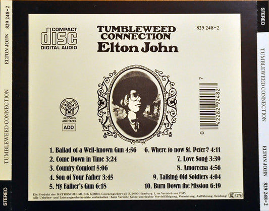 Elton John : Tumbleweed Connection (CD, Album, RE)