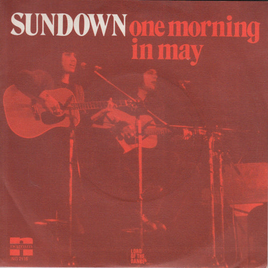 Sundown (4) : One Morning In May (7", Single, Red)