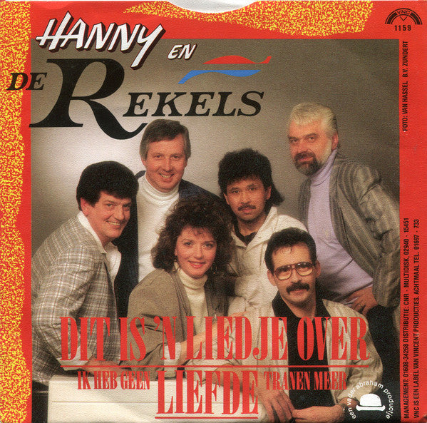 Hanny En De Rekels : Dit Is 'n Liedje Over Liefde (7", Single)