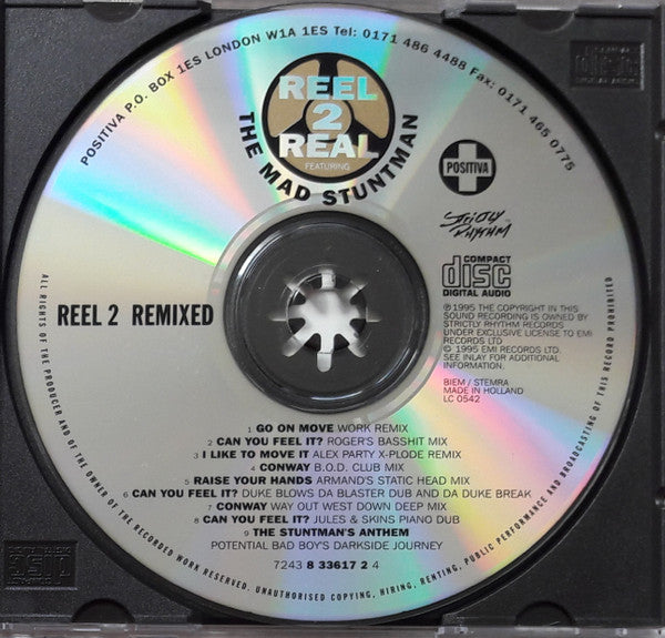 Reel 2 Real Featuring The Mad Stuntman : Reel 2 Remixed (CD, Comp, Mixed)