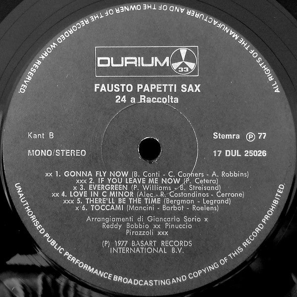 Fausto Papetti : 24ª Raccolta (LP, Album)