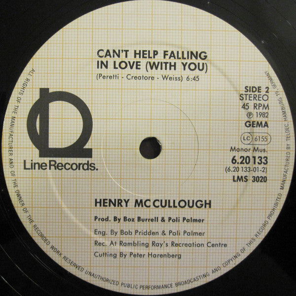Henry McCullough : All Shook Up (12")
