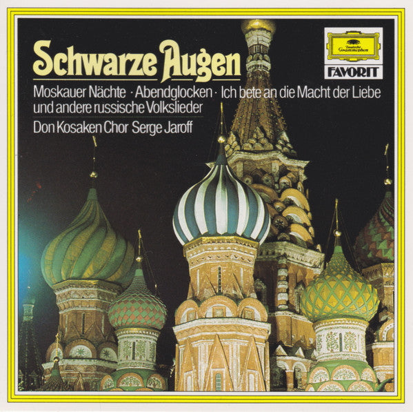 Don Kosaken Chor Serge Jaroff : Schwarze Augen (CD, Comp)