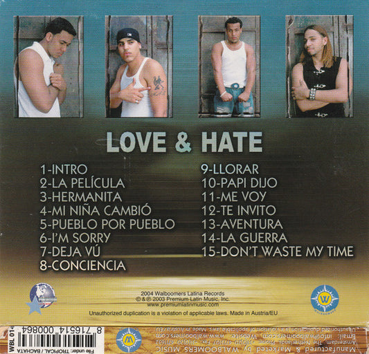 Aventura : Love & Hate (CD, Album, Enh, 15 )
