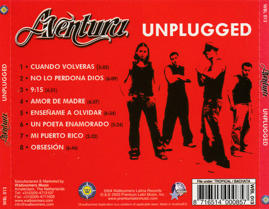 Aventura : Unplugged (CD, Comp)