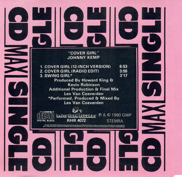 Johnny Kemp : Cover Girl (CD, Maxi)