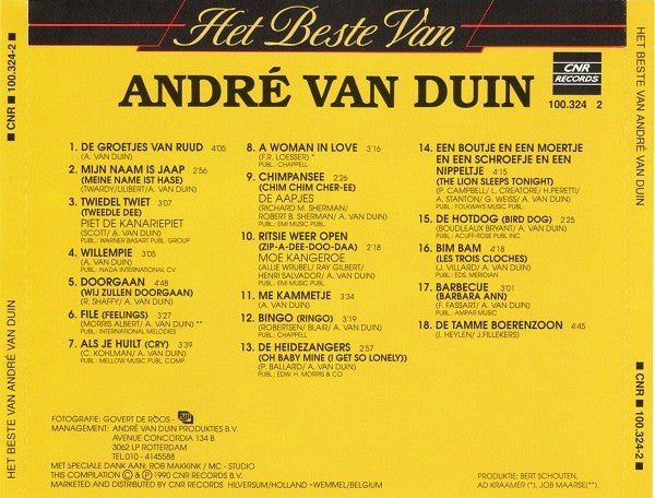 André van Duin : Het Beste Van André Van Duin (CD, Comp)