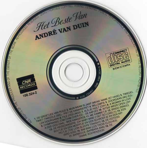 André van Duin : Het Beste Van André Van Duin (CD, Comp)
