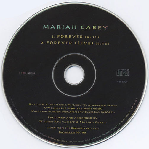 Mariah Carey : Forever (CD, Single, Promo)