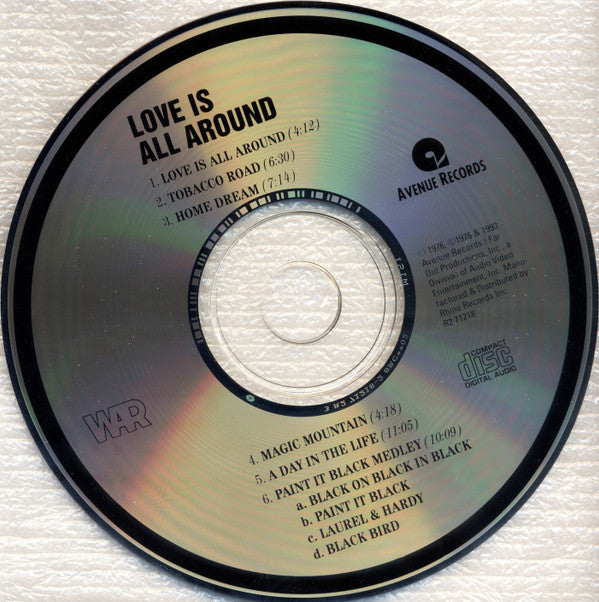 Eric Burdon & War : Love Is All Around (CD, Album, RE)
