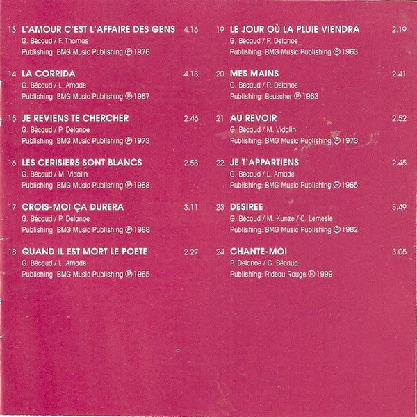 Gilbert Bécaud : Het Beste Van Gilbert Becaud (CD, Comp)