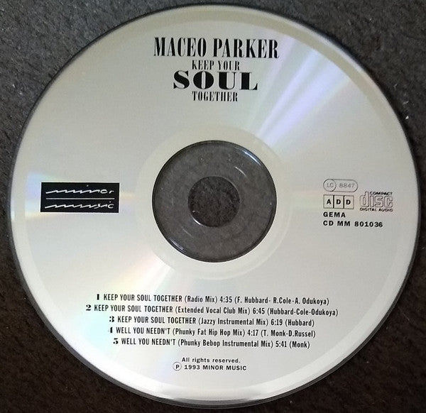 Maceo Parker : Keep Your Soul Together (CD, Maxi)