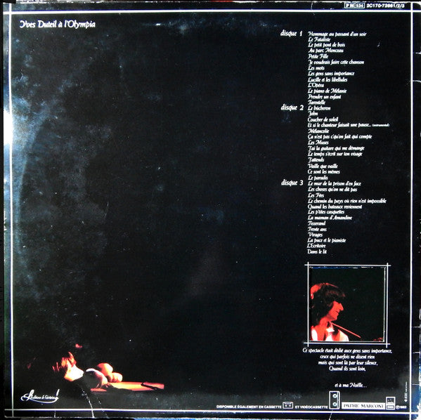 Yves Duteil : À L'Olympia (3xLP, Album)