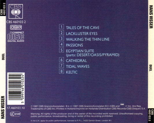 Hans Visser : Duel (CD, Album)