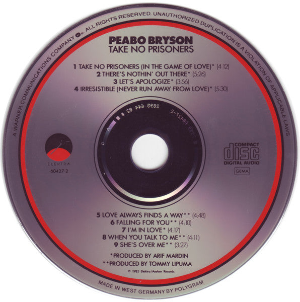 Peabo Bryson : Take No Prisoners (CD, Album)