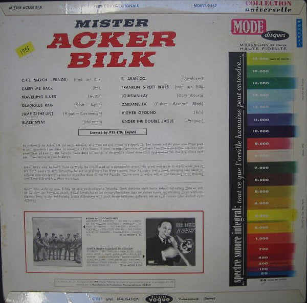 Acker Bilk And His Paramount Jazz Band : Mr. Acker Bilk (LP, Comp, Mono)