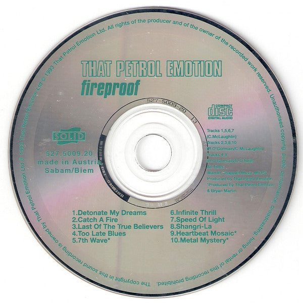 That Petrol Emotion : Fireproof (CD, Album)