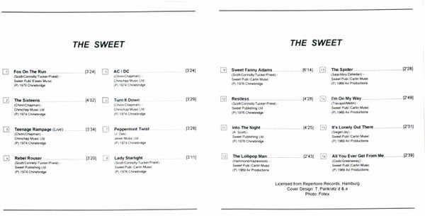 The Sweet : The Sweet (CD, Comp)