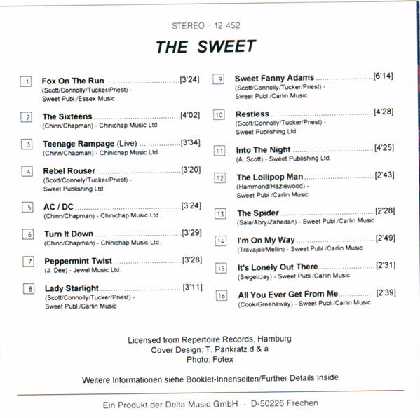 The Sweet : The Sweet (CD, Comp)