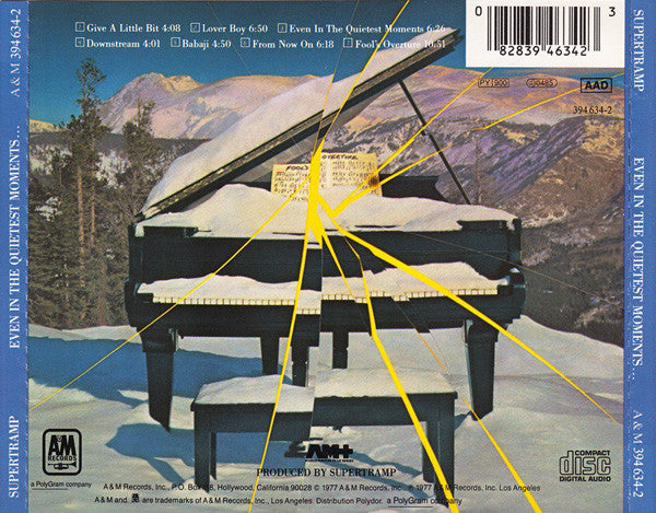 Supertramp : Even In The Quietest Moments... (CD, Album, RE, RM)