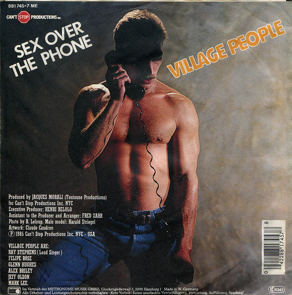 Village People : Sex Over The Phone (7", Single)