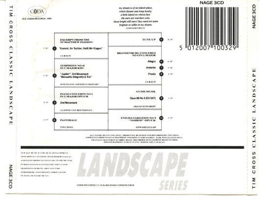 Tim Cross : Classic Landscape (CD, Album)