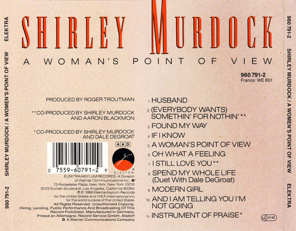 Shirley Murdock : A Woman's Point Of View (CD, Album)