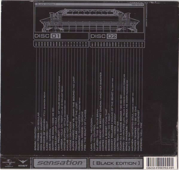 Various : Sensation 2003 - Black Edition (2xCD, Mixed)