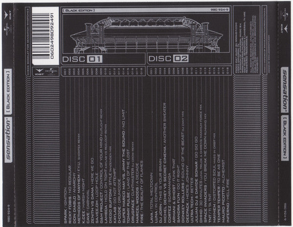 Various : Sensation 2003 - Black Edition (2xCD, Mixed)
