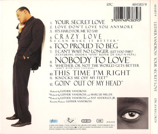 Luther Vandross : Your Secret Love (CD, Album, Dig)