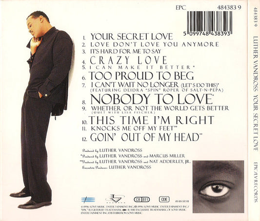 Luther Vandross : Your Secret Love (CD, Album, Dig)
