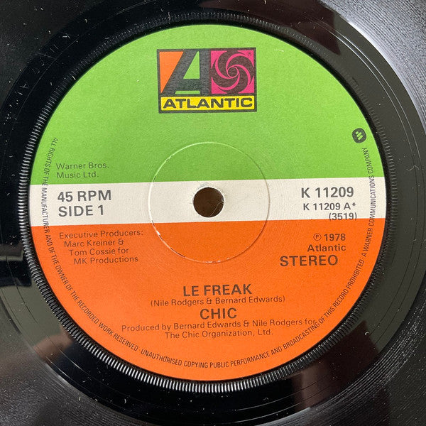 Chic : Le Freak (7", Single, RE, Gre)