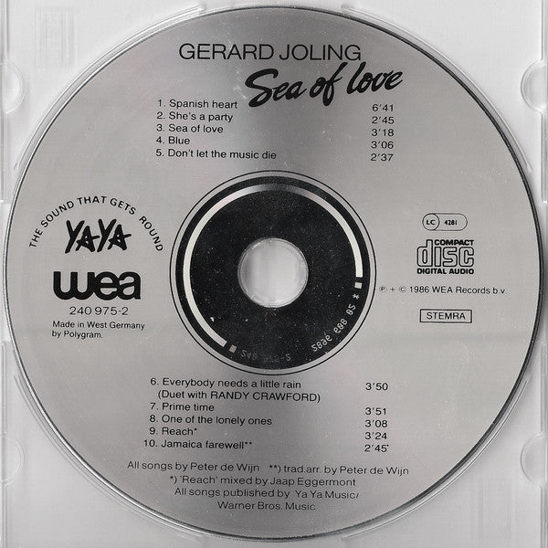 Gerard Joling : Sea Of Love (CD, Album)